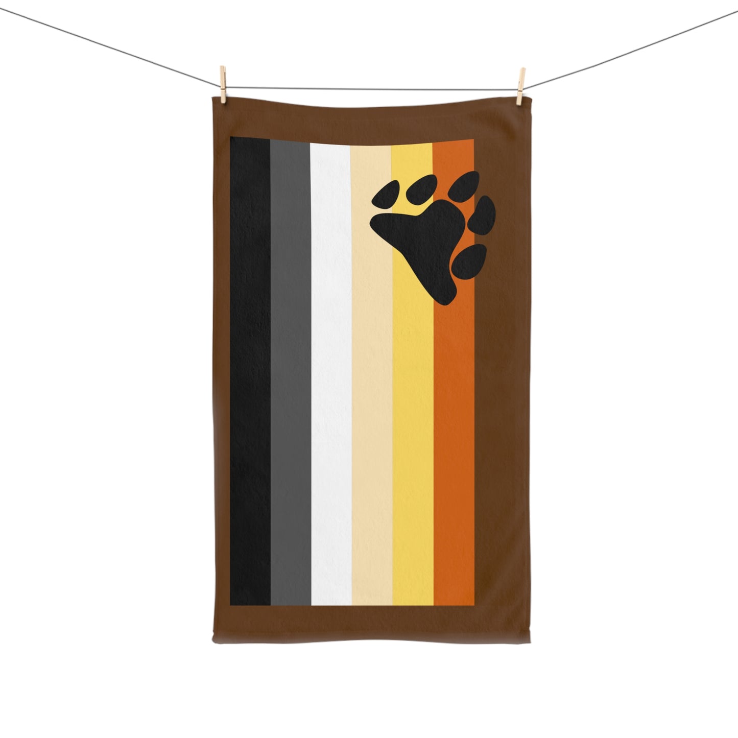 Bear Pride Flag Hand Towel - Cleaning Up Your Mess Has Never Been Easier!