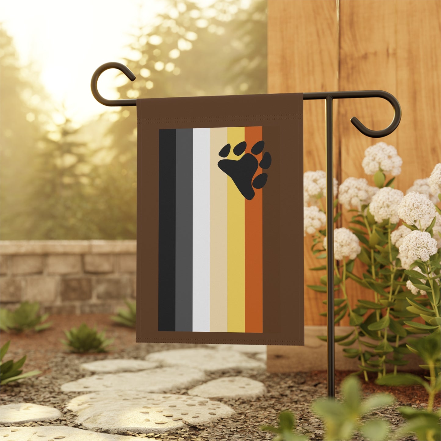 Rainbow Rockin' Garden Flag (AKA Bear Pride Flag - No, Really!)