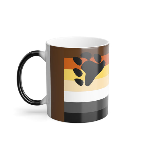 Unleash Your Inner Bear: Color Morphing Mug - Bear Pride Flag