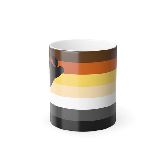 Unleash Your Inner Bear: Color Morphing Mug - Bear Pride Flag